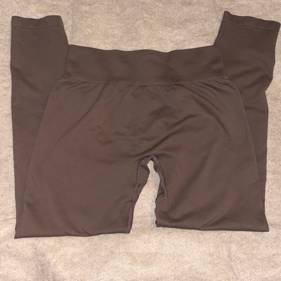 OQQ Viral Booty Lifting Leggings Brown XL - Picture 2 of 4